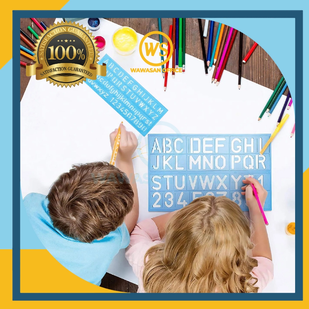 Stencil Ruler / ABC Ruler / Stencil Alphabet Ruler / Letter Stencil ...