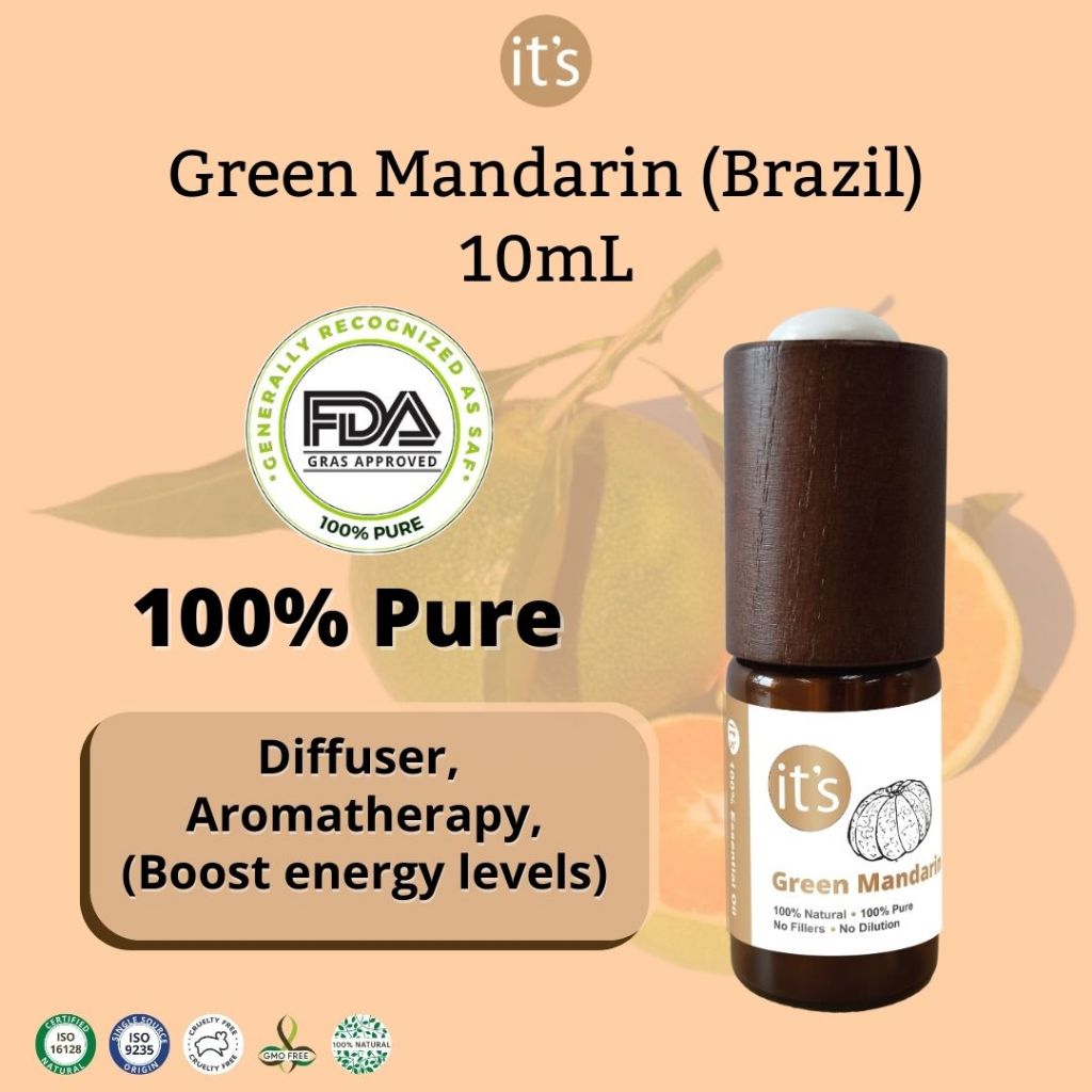 Green Mandarin Essential Oil 100 Pure Natural Single Origin Therapy