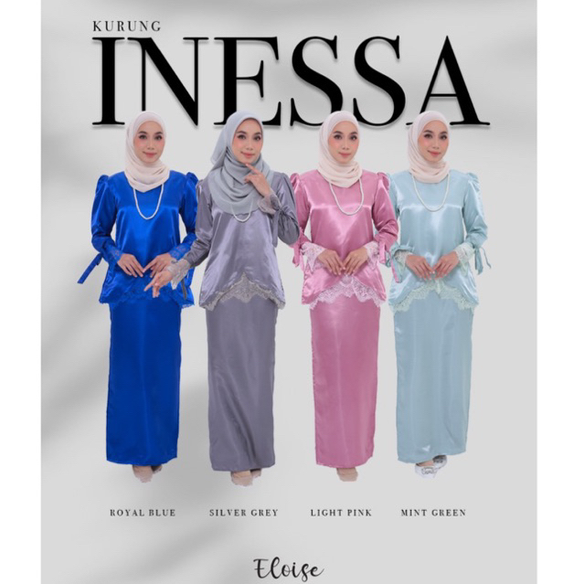 ELOISE Kurung Inessa Shantung Silk (S-XXXL) | Shopee Malaysia