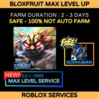 Blox Fruit 2550 Lvl GodHuman MAX Light SG