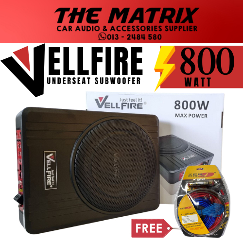 [FULLSET] 10 INCH UNDERSEAT SUBWOOFER + WOOFER WIRING KIT Shopee Malaysia