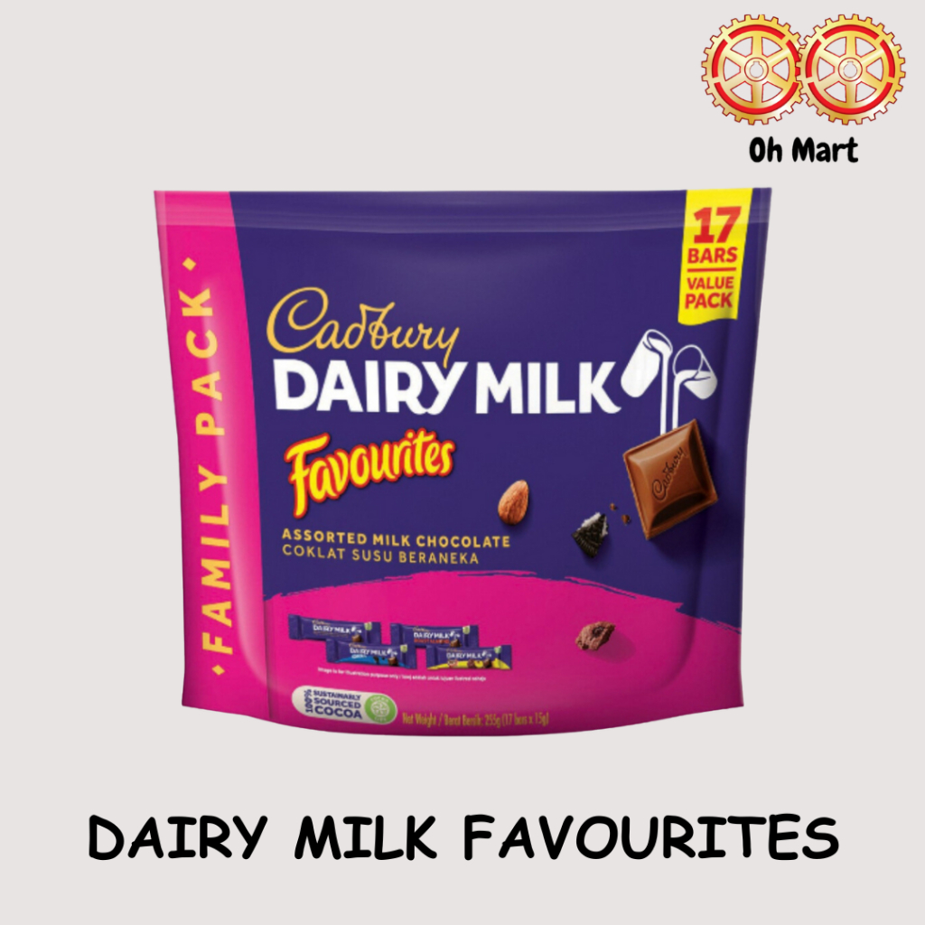 Cadbury Dairy Milk Mini Bars Assorted Flavours (15g x 12/35 mini bars) Shopee Malaysia