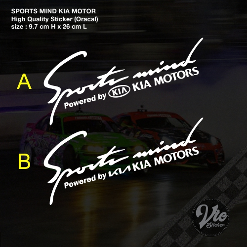 SPORTS MIND KIA MOTOR Sticker / Decal (High Quality Sticker) | Shopee ...