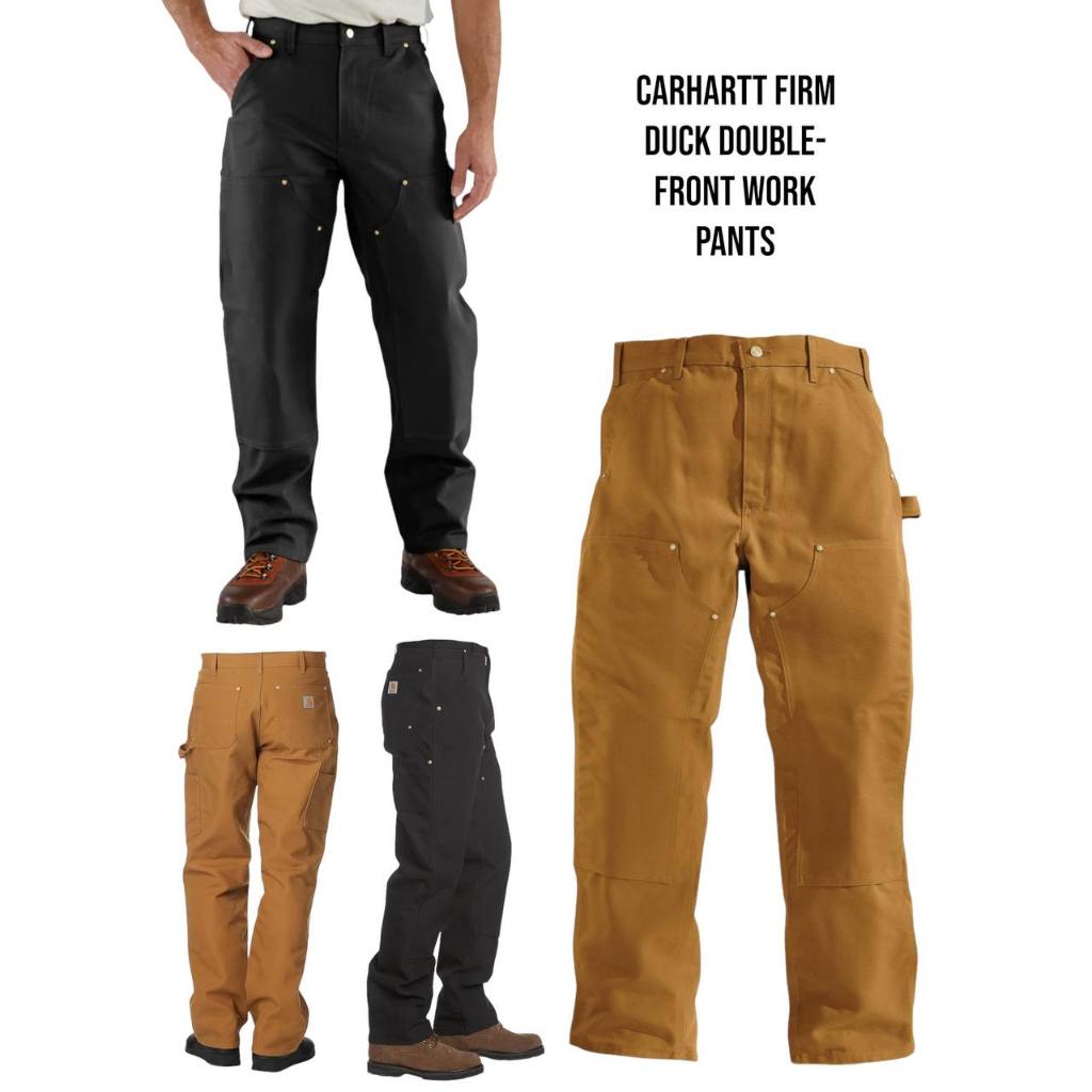 Carhartt Men's Loose Fit Firm Duck DoubleFront Utility Work Pant