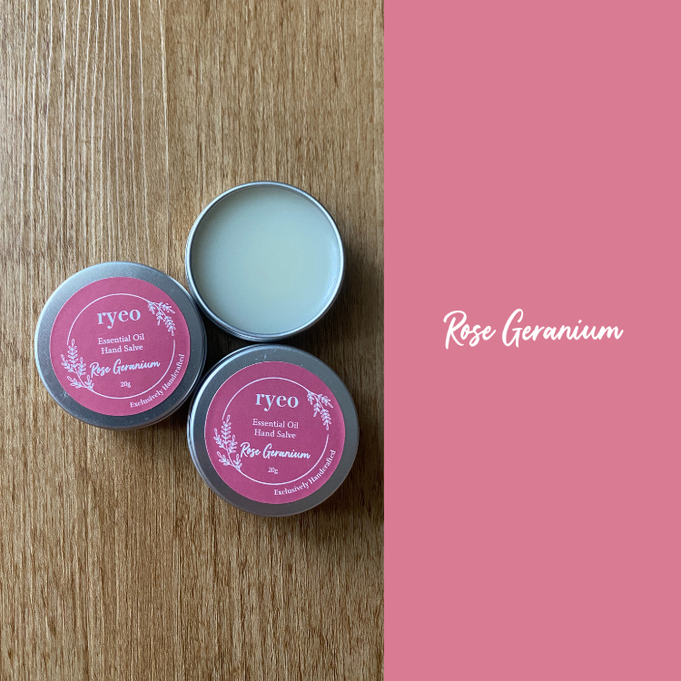 ryeo Shea Butter Essential Oil Hand Salve 20g Rose Geranium Shopee