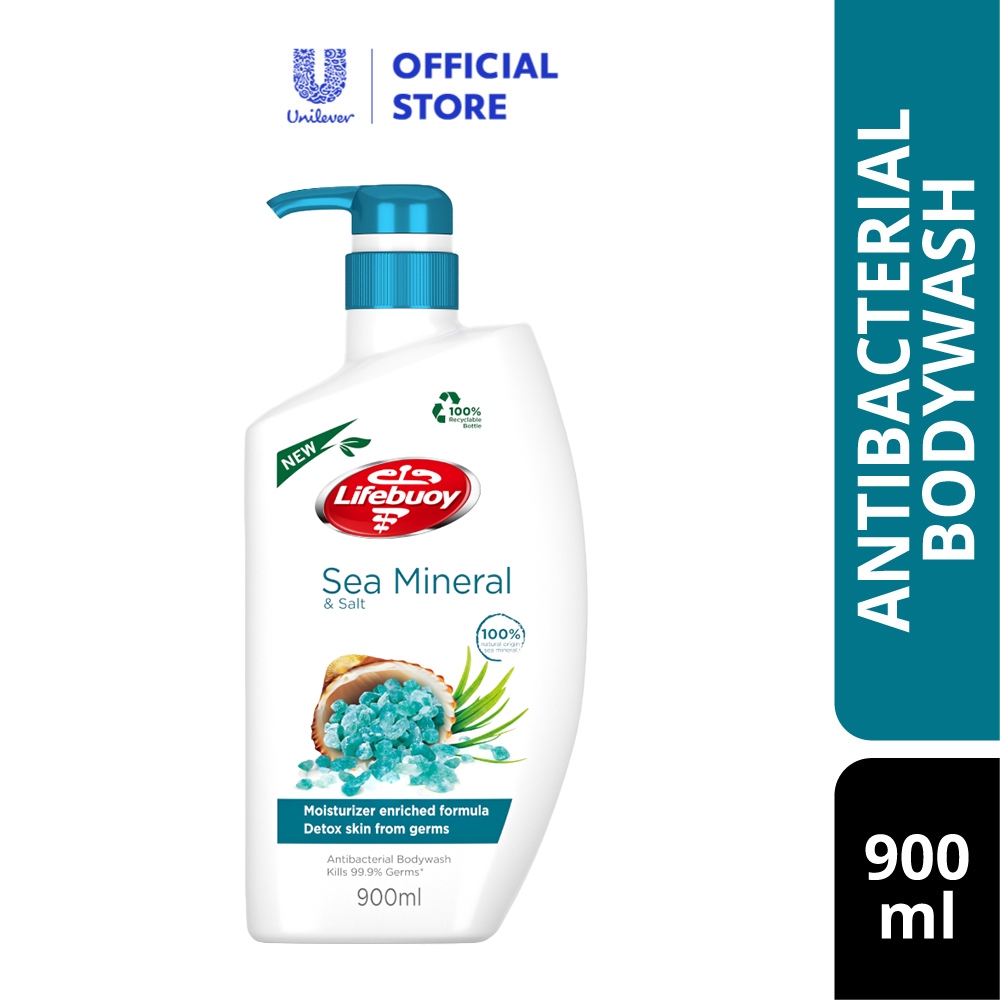 Lifebuoy Antibacterial Shower Gel Sea Salt (900ml) Shopee Malaysia