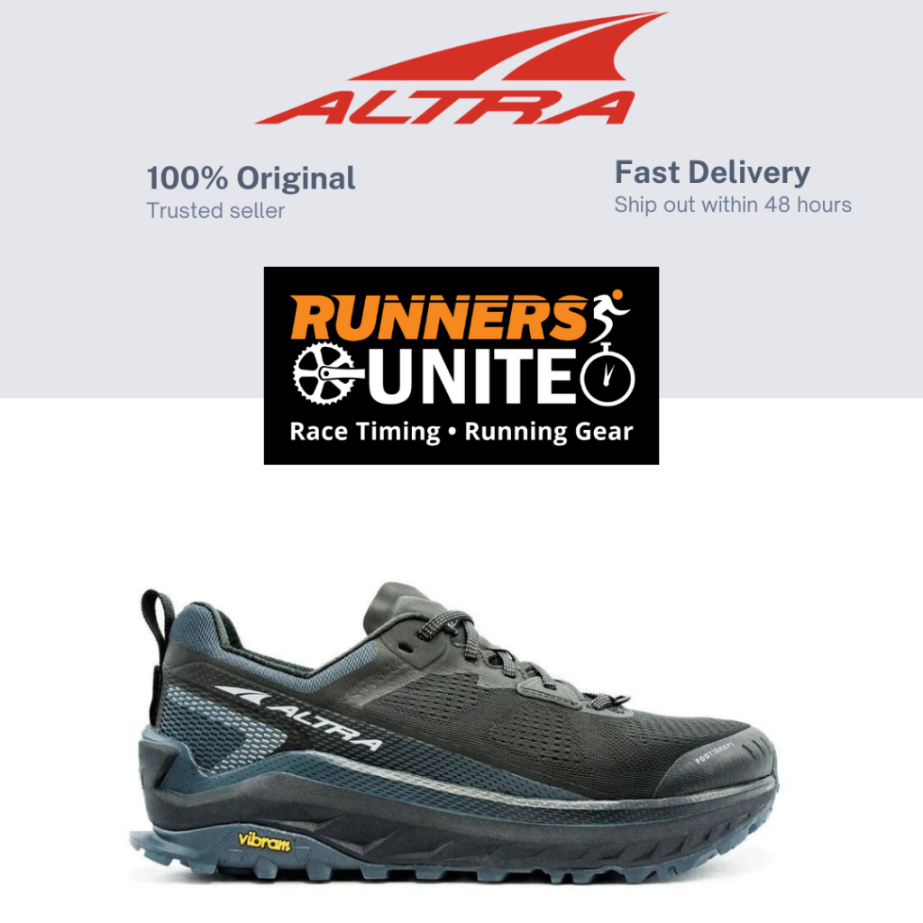 Altra Men's Olympus 4 Trail Running Shoes (High Cushion 33mm) Black