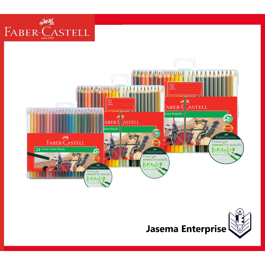Faber Castell Colour Pencils Classic Slim-Flexi Case | Shopee Malaysia