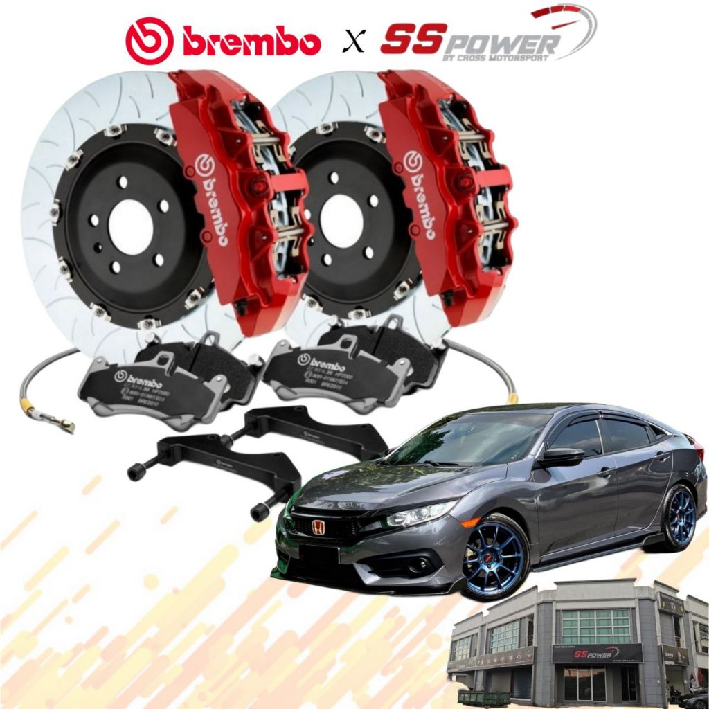 🚨 BREMBO 🚨 BRAKE KIT SET FOR HONDA CIVIC FC TEA 2016‐2021 | Shopee Malaysia