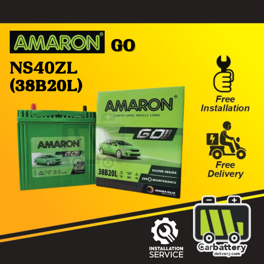 [Installation Provided] Amaron GO NS40 NS40ZL 38B20L 46b20L Car Battery ...