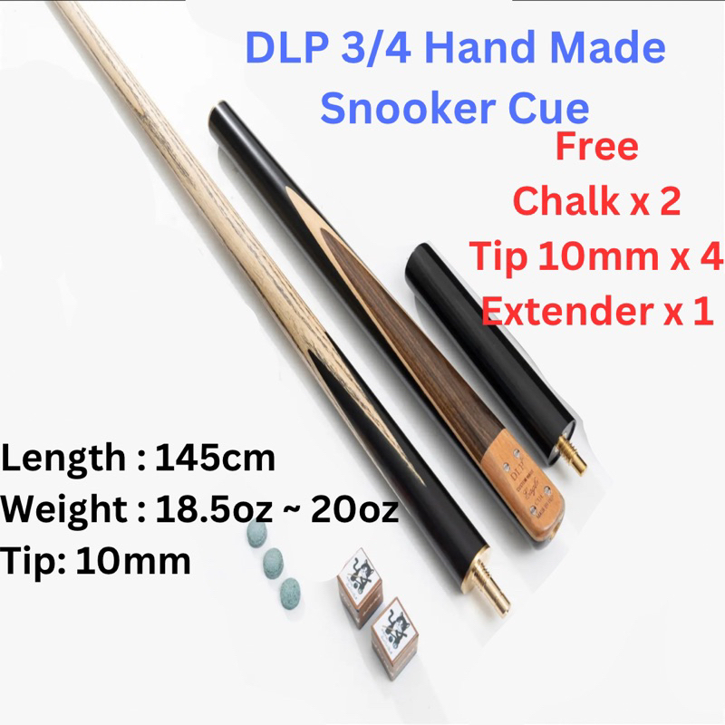 Dlp 3 4 10mm Snooker Cue Billiards Pool Cue Hand Made Cue Stick Ash 