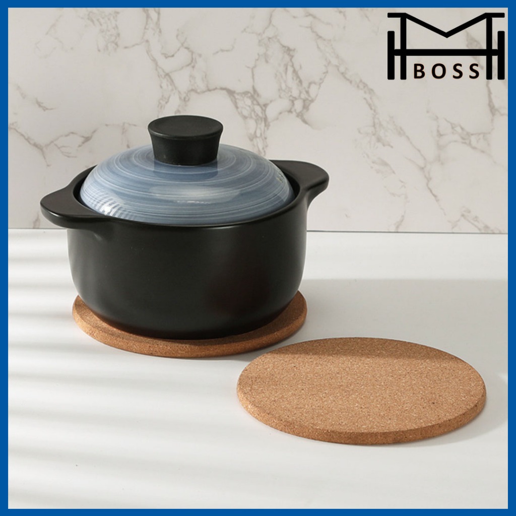 HEAT CORK POT STAND LEKAR PERIUK CORK DIAMETER 19CM 10CM HEAT POT STAND ...