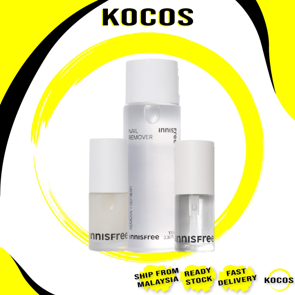 Innisfree Nail Strengthener , Nail Top Coat, Nail Cuticle Oil Ready