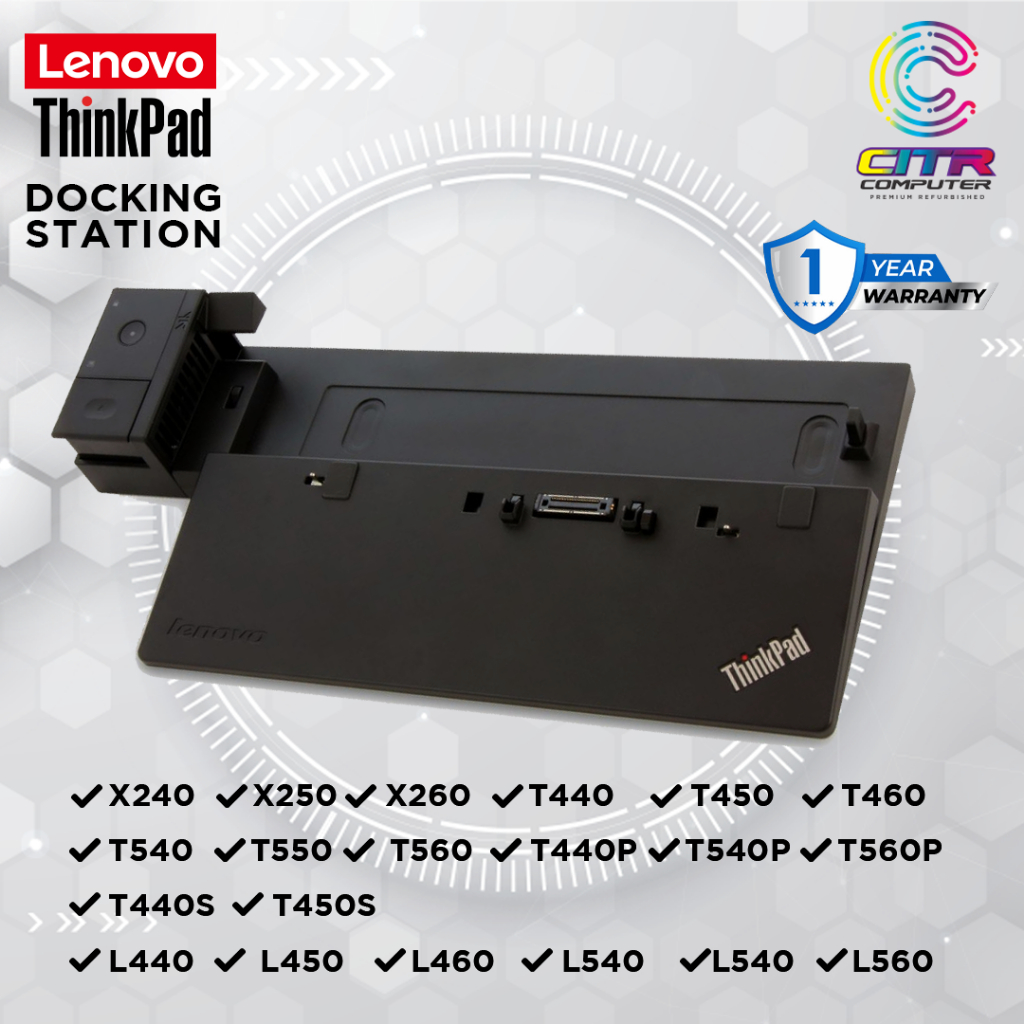 LENOVO THINKPAD T440 T450 T460 X240 X250 X260 DOCKING STATION [ 1