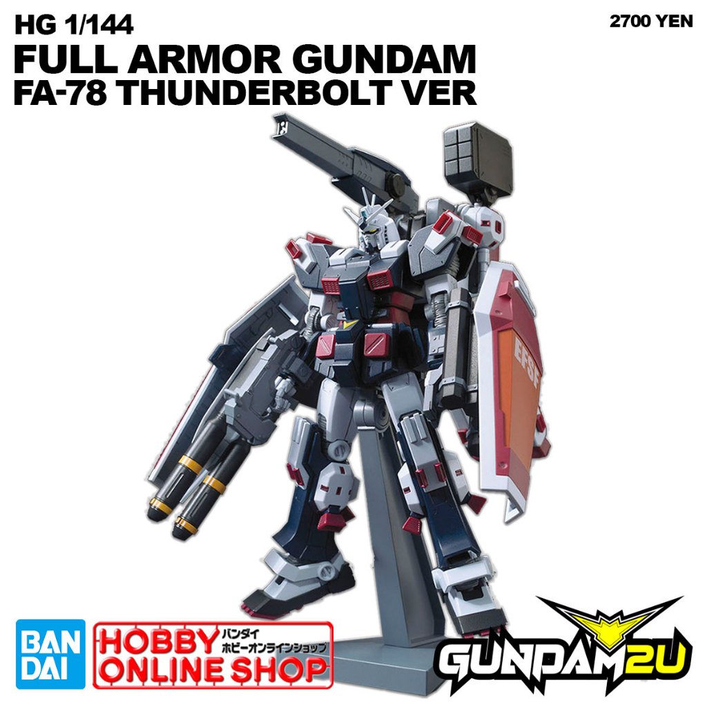 BANDAI HG 1/144 Full Armor Gundam FA-78 - High Grade Gundam Thunderbolt ...