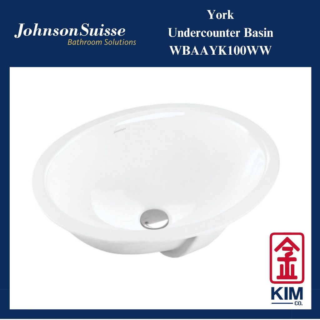 Johnson Suisse York Undercounter Basin (WBAAYK100WW) Wash Basin
