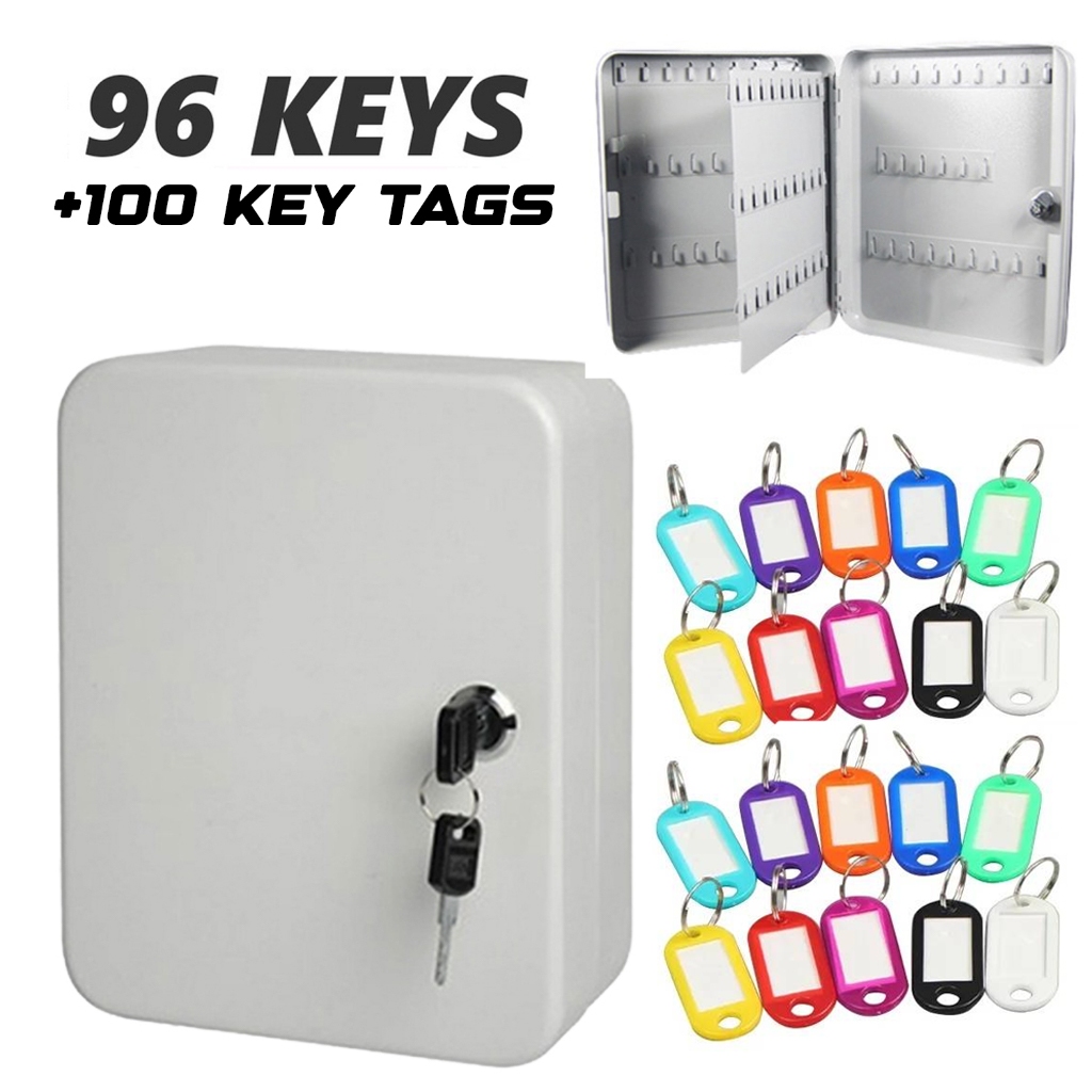 Key Holder Box Metal Key Box Wall Home Key Storage Box Kotak Kunci