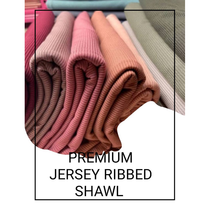 shawl jersey ribbed