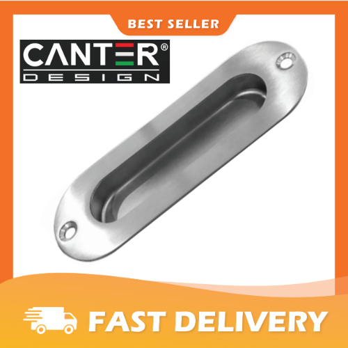 Stainless Steel Oval Recessed Flush Pull Drawer Door Cupboard