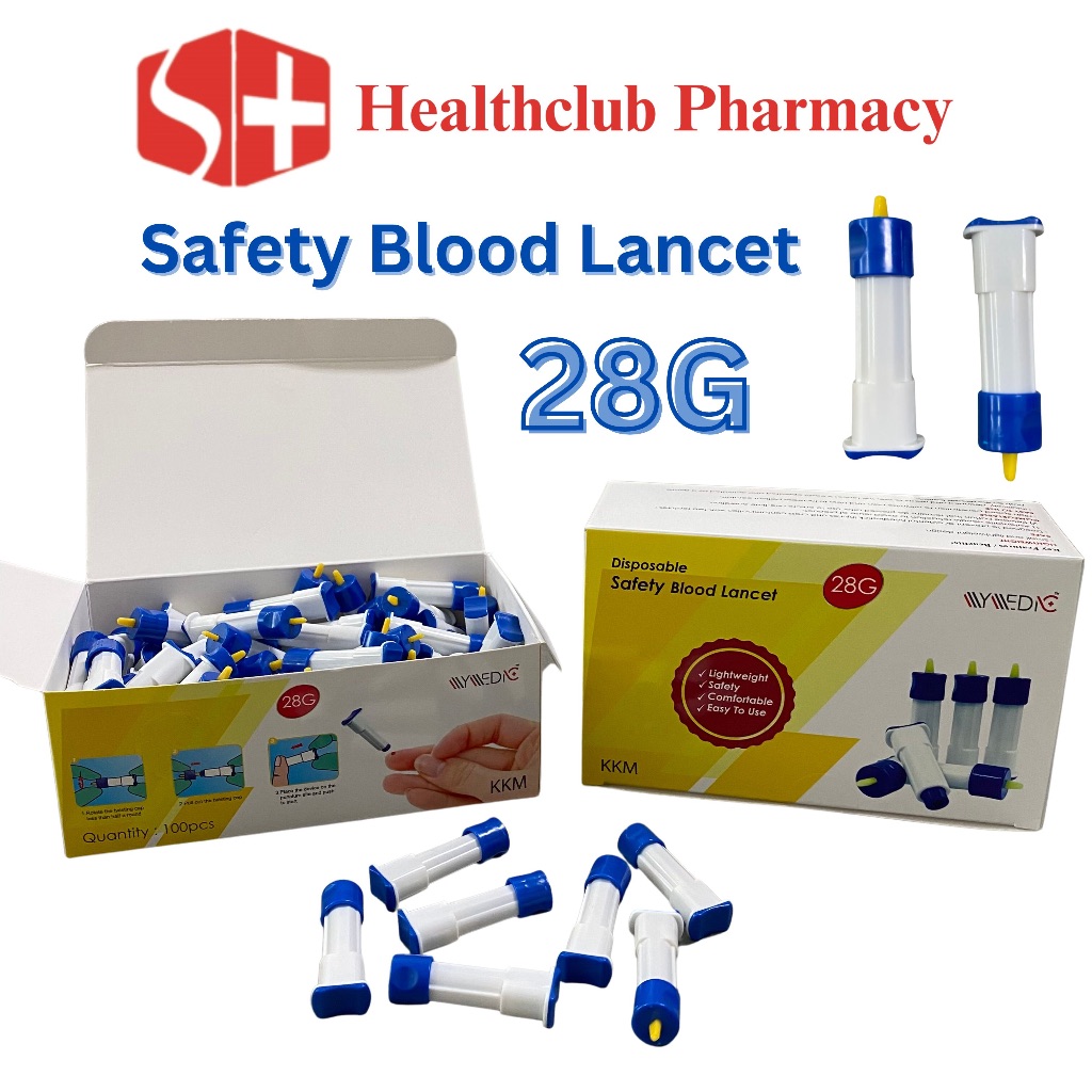 Safety Blood Lancet 28G, Jarum Darah, Safety for Safety