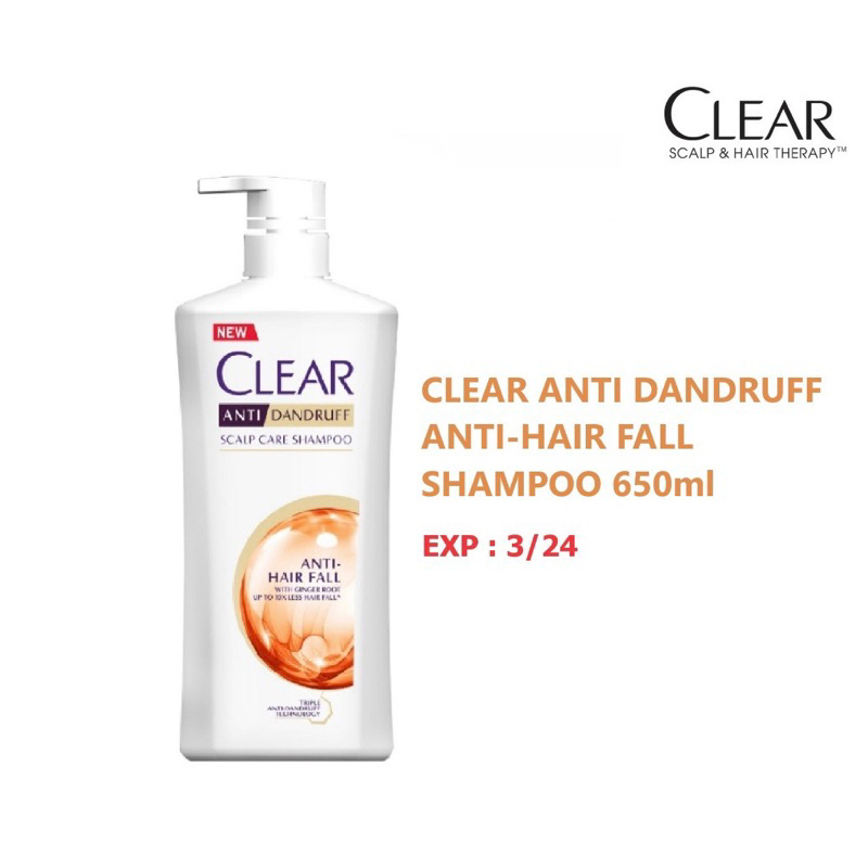 CLEAR Anti Dandruff Shampoo 650ml (expired 3/2024) Shopee Malaysia