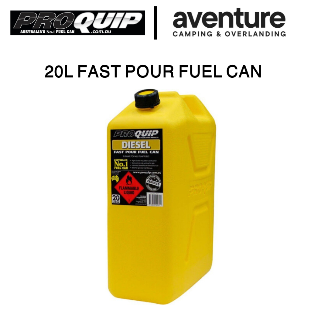 (READY STOCK) ProQuip 20L Plastic Fast Pour Fuel Jerry Can Diesel ...