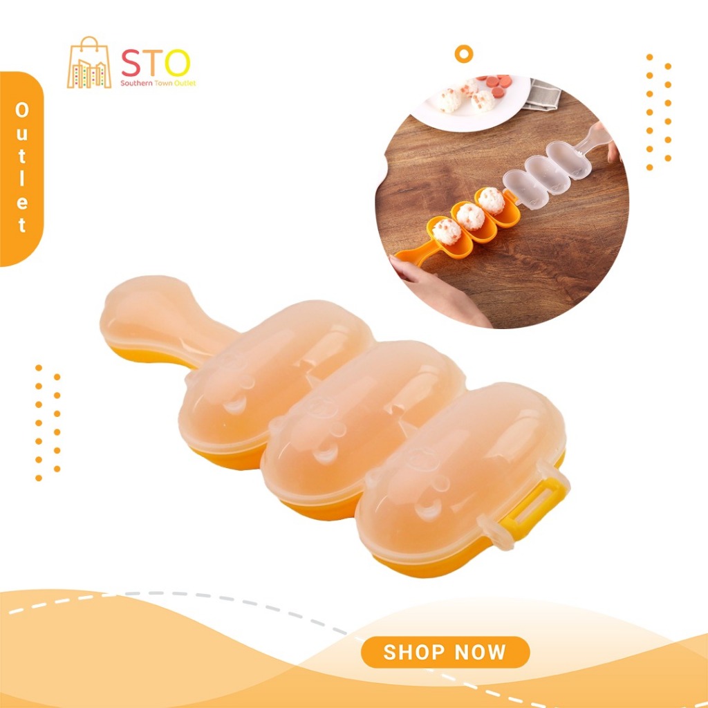 STO Baby Rice Ball Shaker Rice Ball Molds DIY Ball Shape Sushi Maker ...