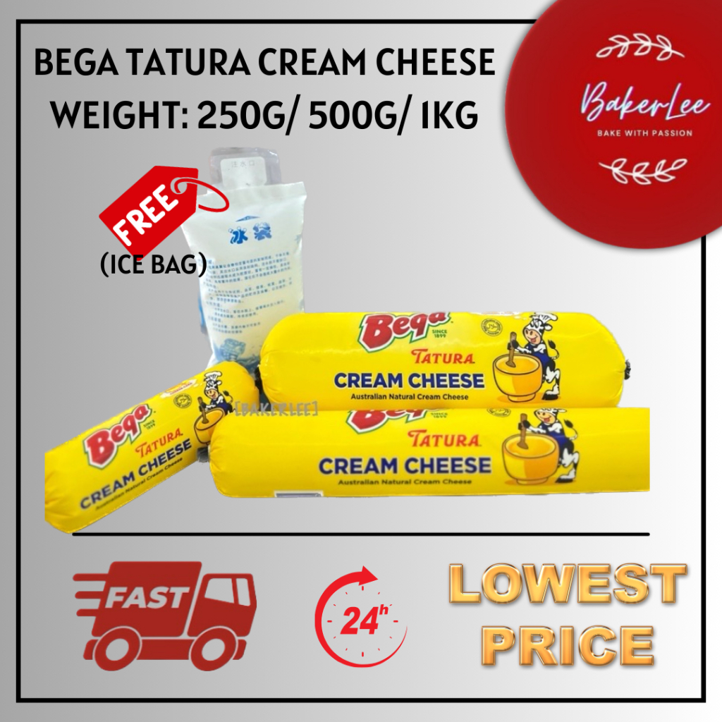BEGA TATURA CREAM CHEESE【HALAL】250G,500G,1KG 奶油芝士 WITH ICE BAG FREE Shopee Malaysia