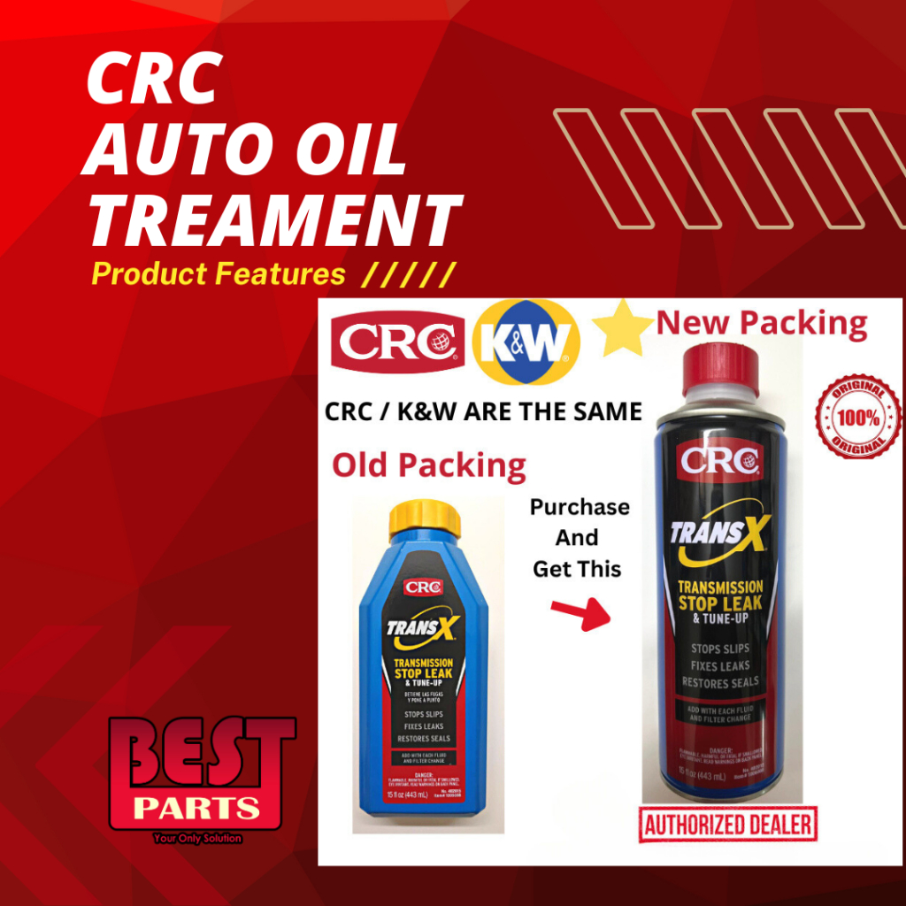 CRC K&W Trans X Automatic Transmission Treatment Stop Leak & TuneUp