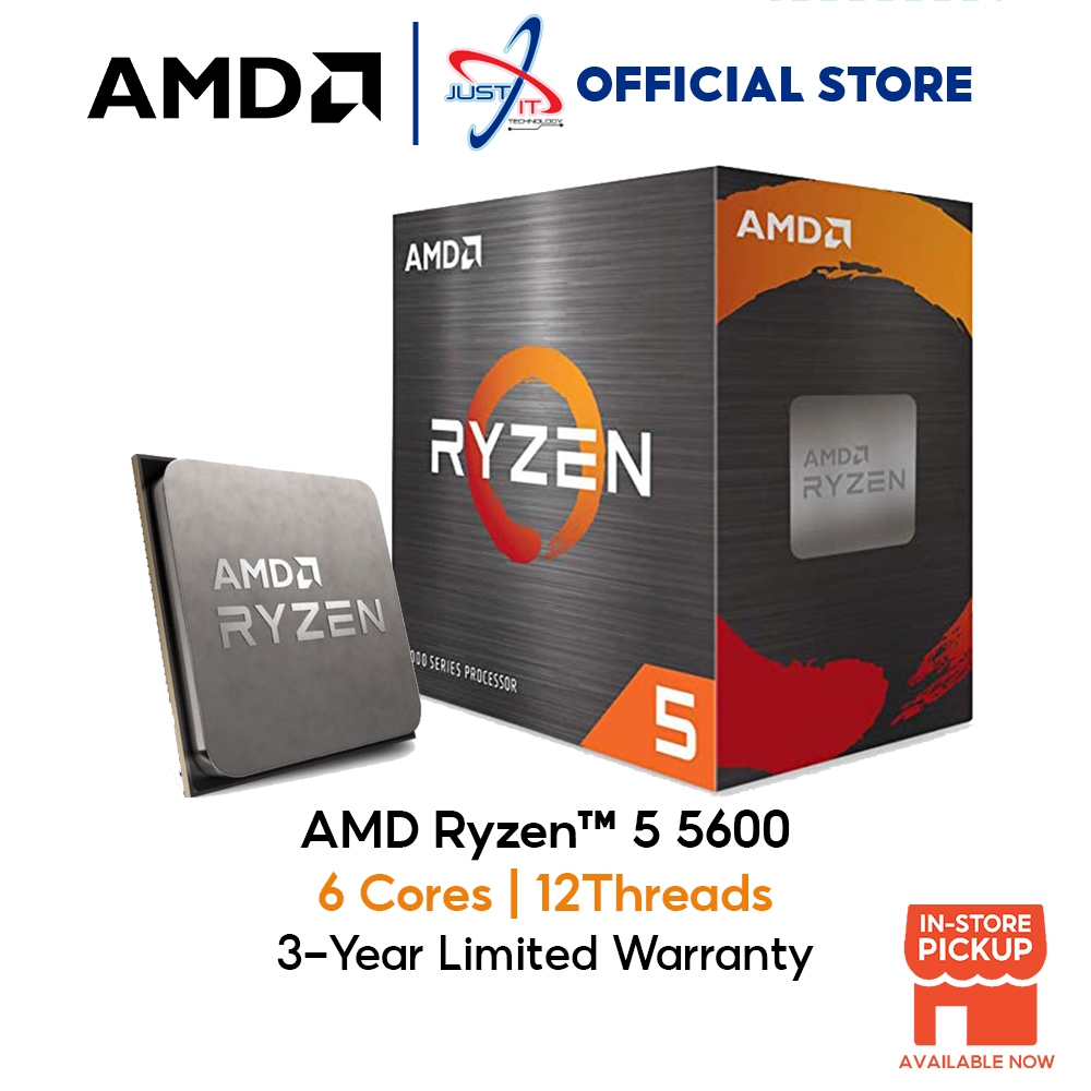 AMD RYZEN 5 5600 4.4GHZ 35MB CACHE PROCESSOR AM4