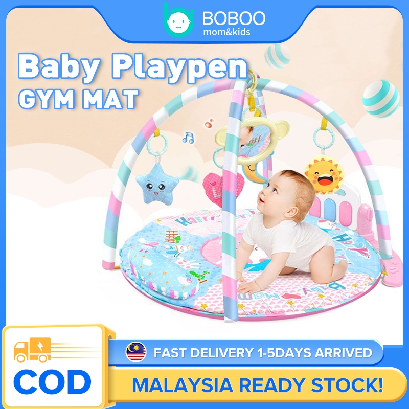 Playpen Baby Gym Mat Musical Playmat Baby Playground Mat Newborn Toy