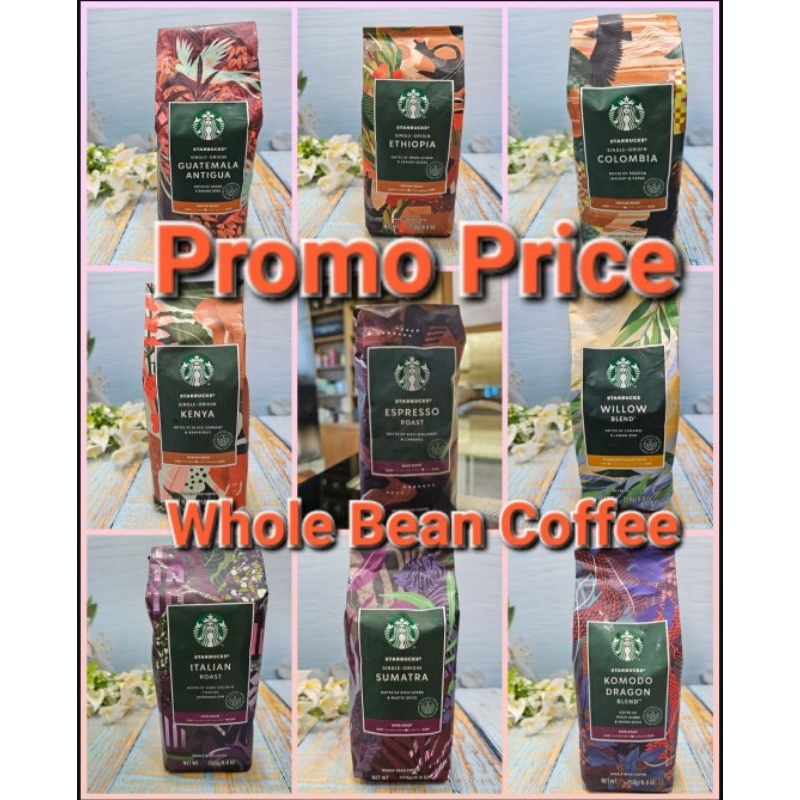 [please read descriptions first] Starbucks Coffee Whole Bean Pack (Not