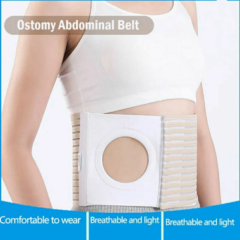Ostomy Abdominal Belt Brace Waist Breathable Stoma Belt for Support