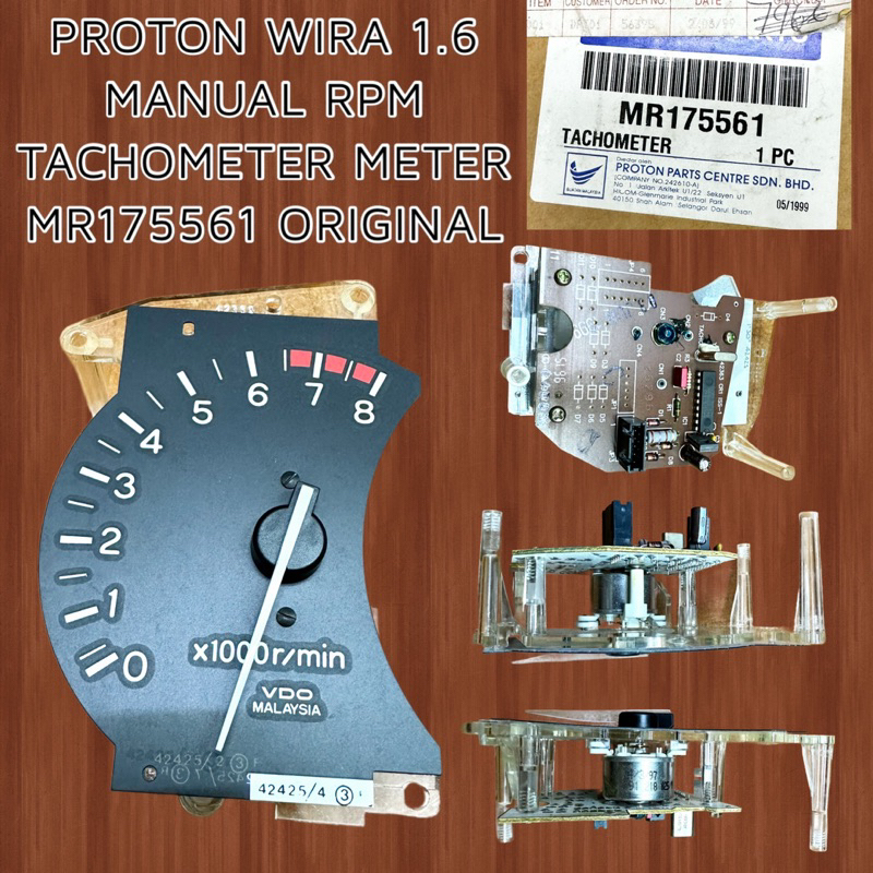 PROTON WIRA 1.6 MANUAL RPM TACHOMETER METER MR175561 ORIGINAL READY ...