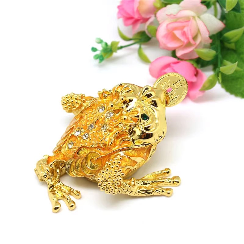 招财金蟾三脚蟾蜍（里面放碎石五行水晶） Wealth-Beckoning Toad 天外