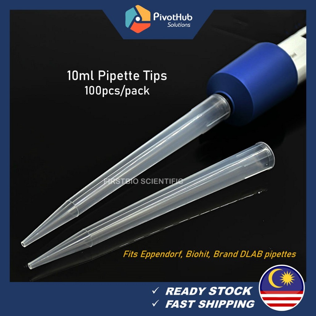 10ml Pipette Tips Clear Universal Fit Macrovolume Pipet Tips (100's/pk) Shopee Malaysia