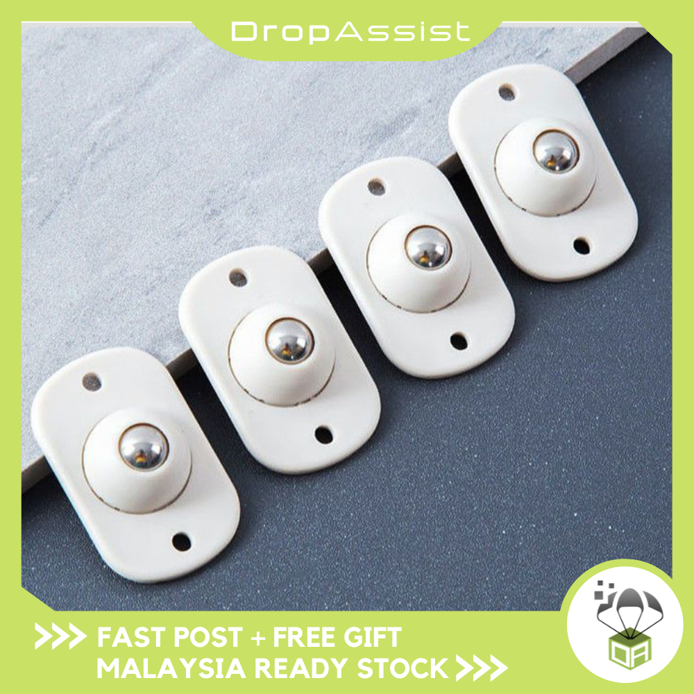 DROPASSIST 1680 4pcs Self-adhesive Rotating Wheels Mini Swivel Casters ...