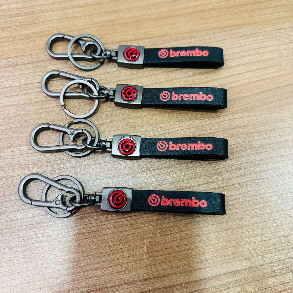 KeyChain Brembo Logo Tulisan Universal Key Chain Socket Kunci Gantung