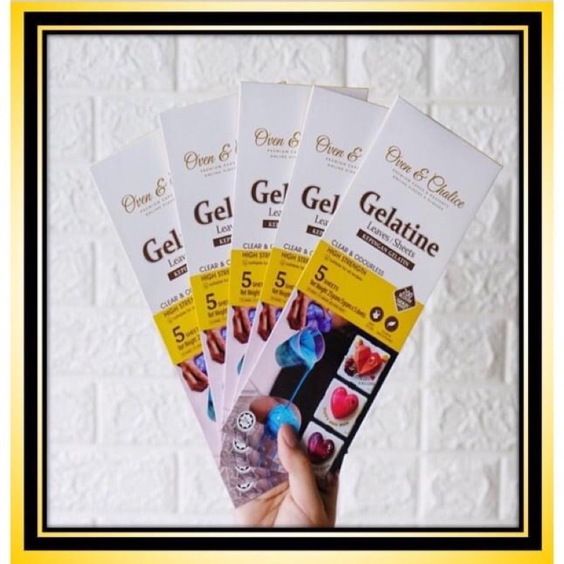 Gelatine Sheets (5pcs) Shopee Malaysia