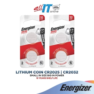 ENERGIZER LITHIUM COIN CR2025 / CR2032 BATTERIES (3V x 2 Pcs) | Lithium Battery