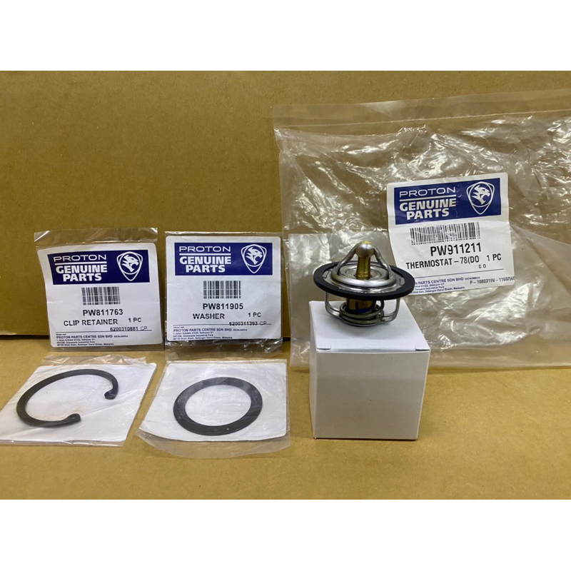 Original Proton Gen Persona Blm Flx Exora Engine C Thermostat With Clip Washer Complete