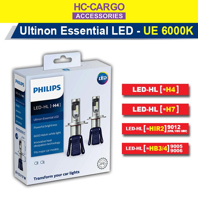 Philips Ultinon Essential LED Headlight Kit - HB3 / HB4 (9005 / 9006)