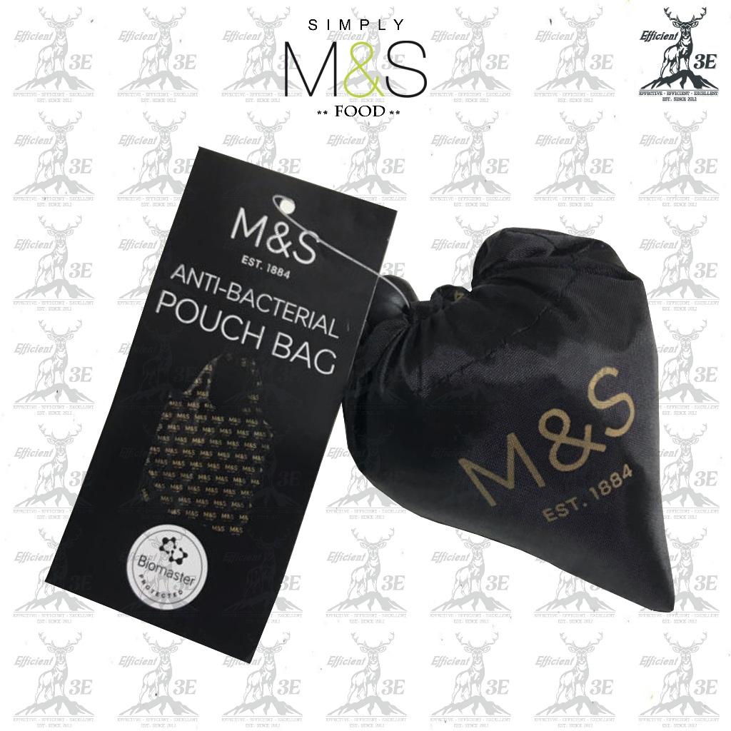 Marks Spencer M S Anti Bacterial Pouch Bag M S Reusable Shopping Bag Marks and Spencer Grocery bag HOT SALE Shopee Malaysia