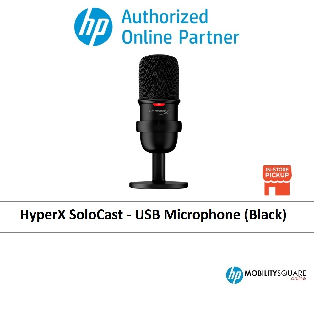 HyperX SoloCast USB Microphone Black White 4P5P8AA 519T2AA