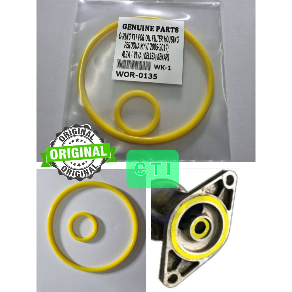 OIL FILTER HOUSING ORING SET VITON PERODUA MYVI 20052017 / ALZA