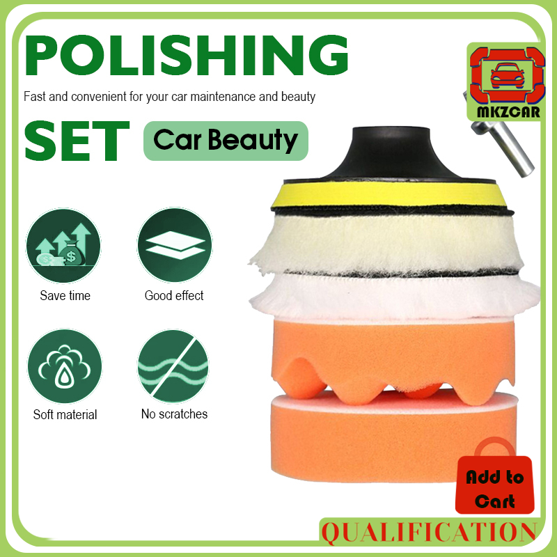 Car Polish Sponge Span Polish Kereta Sponge Polish Machine Car