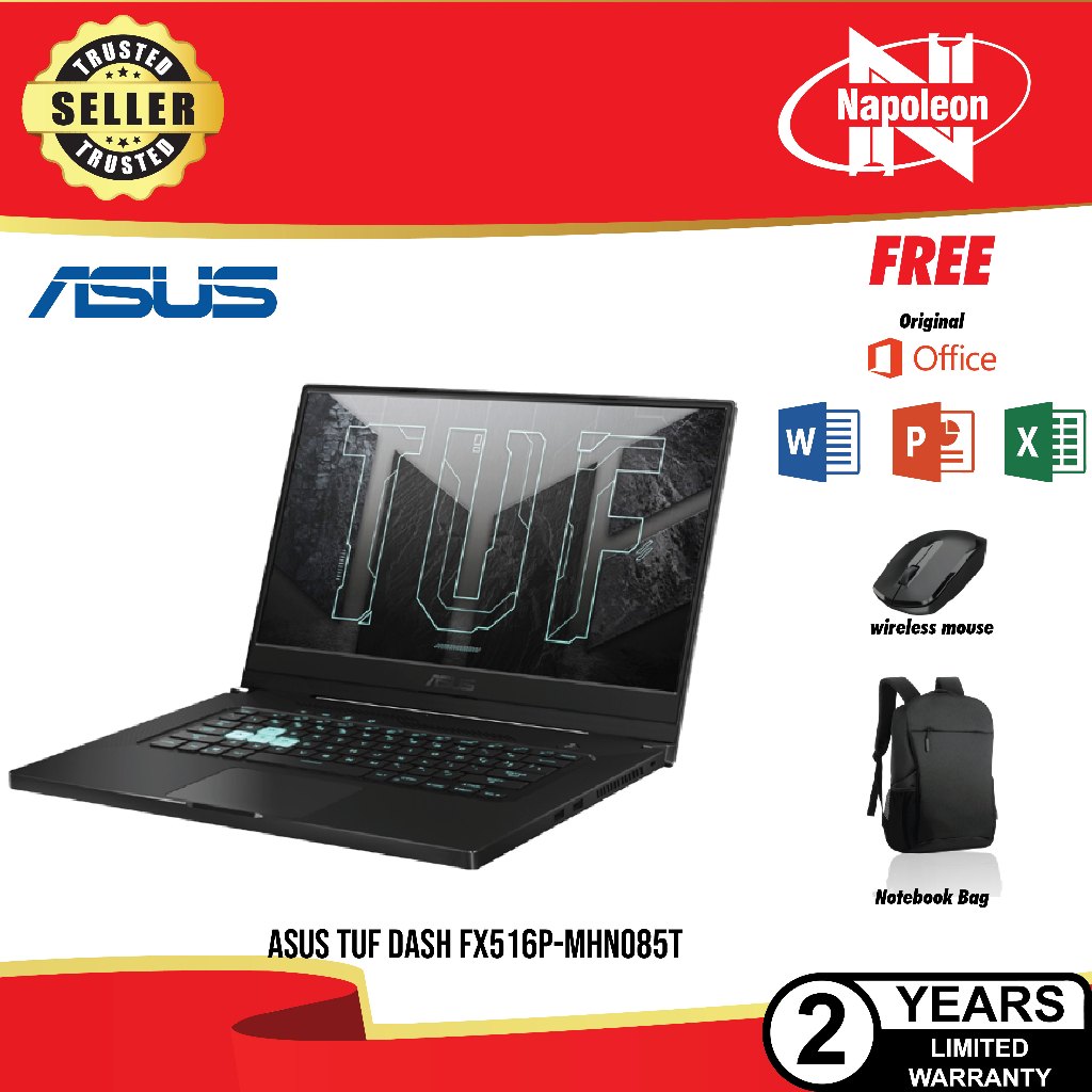 Asus TUF Dash F15  FX516P-MHN085T-GREY(I5-11300H,8G,512SSD,RTX3060,15.6'FHD,RSLOTX1,SSLOTX1,W10)