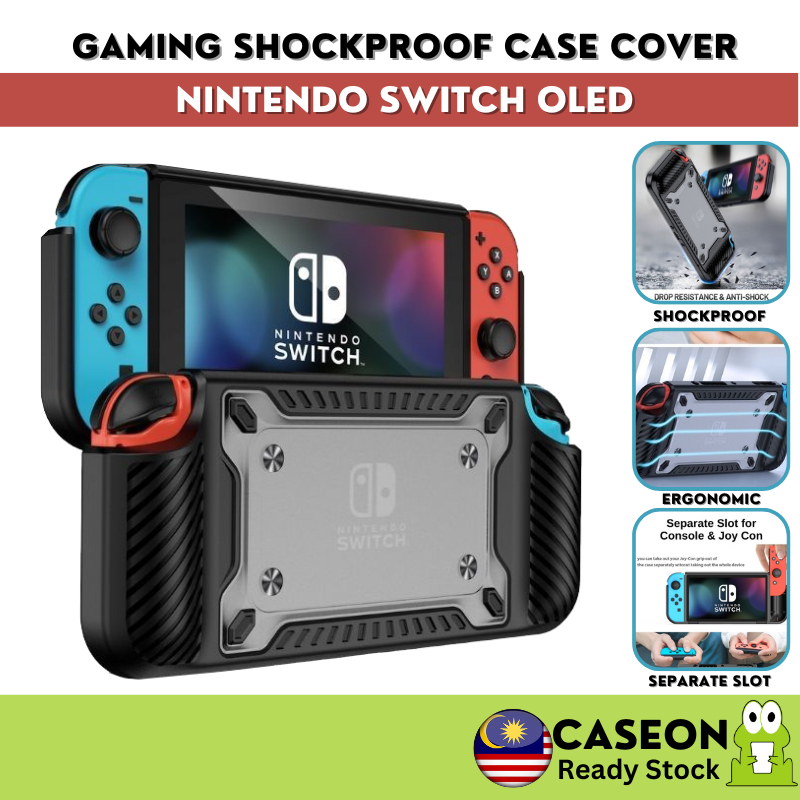 GAMING Sarung Konsol untuk Nintendo Switch OLED Game SD Card Slot Stand ...
