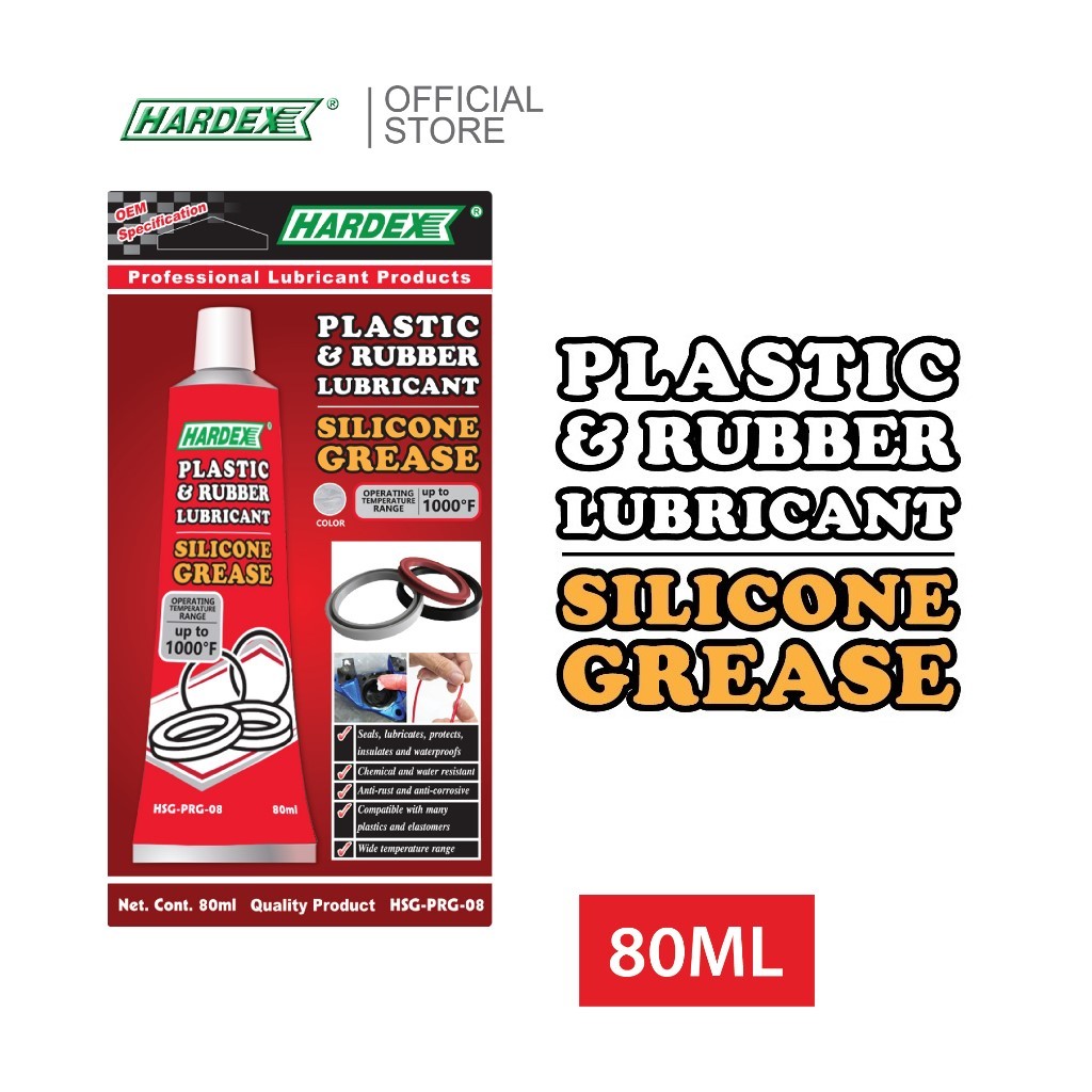 HARDEX Plastic & Rubber Lubricant Silicone Grease (80ml) HSGPRG08 Shopee Malaysia