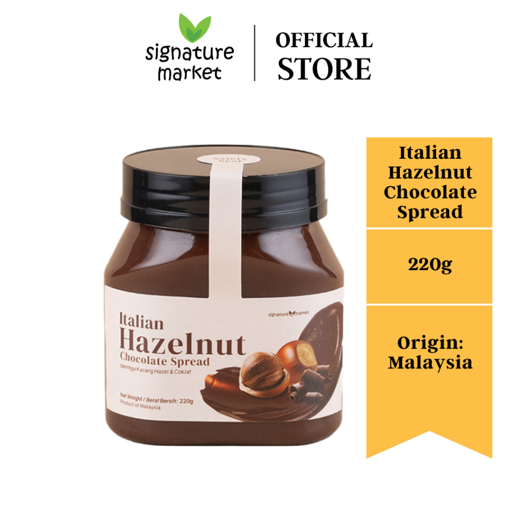 Signature Market Italian Hazelnut Chocolate Spread (220g) Shopee Malaysia